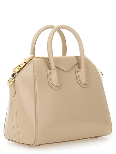 Givenchy Borsa A Mano Antigona Mini In Pelle Sabbia Donna In Nude