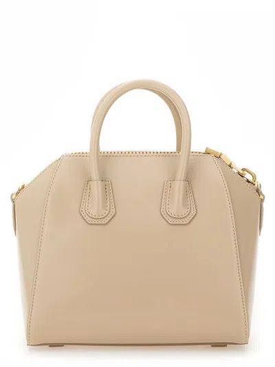 Givenchy Borsa A Mano Antigona Mini In Pelle Sabbia Donna In Nude
