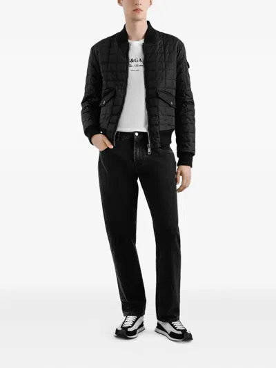 Dolce & Gabbana Cotton T-shirt With Print In White