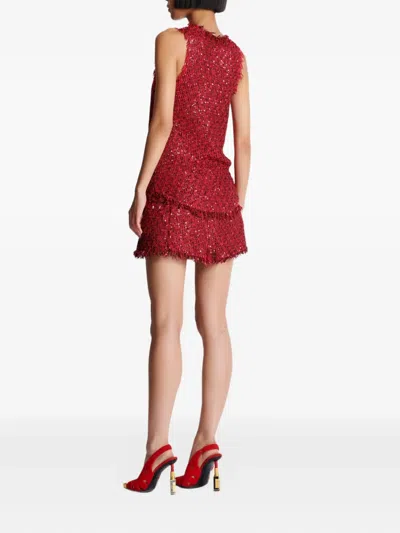 Balmain Glittered Tweed Top