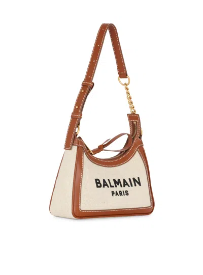 Balmain Shoulder Bag With Adjustable Strap And Chain Detail