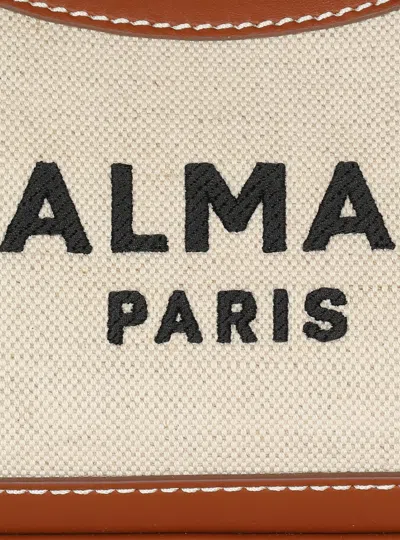 Balmain Shoulder Bag With Adjustable Strap And Chain Detail