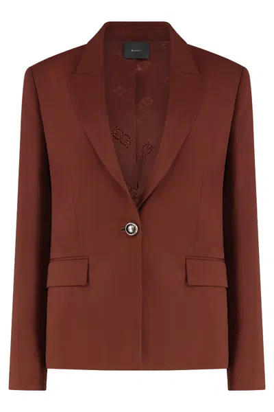 Pinko Gente Single-breasted One Button Jacket In Multi