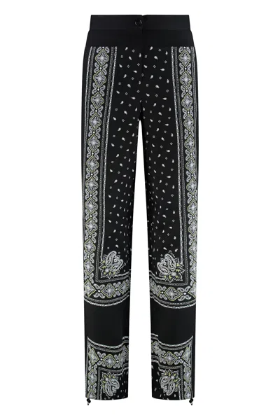 Pinko Trousers Wide Leg Patterned Design