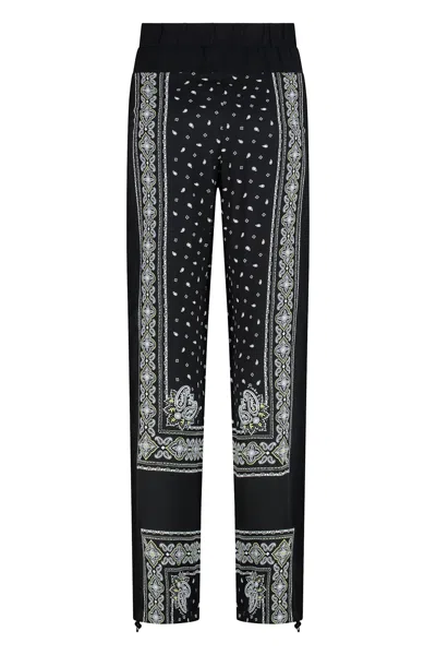 Pinko Trousers Wide Leg Patterned Design