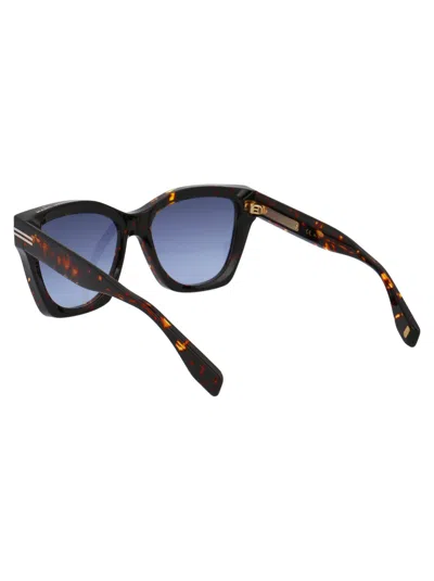 Marc Jacobs Tortoiseshell Square-frame Sunglasses In Blue