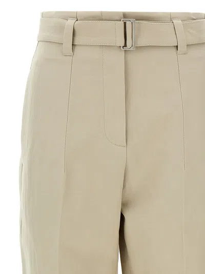 Brunello Cucinelli Beige Pants With Monil Detail On The Loop And Pences