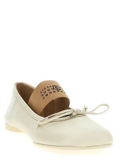 Mm6 Maison Margiela Mm6 By Maison Margiela Anatomical Ballerina In White