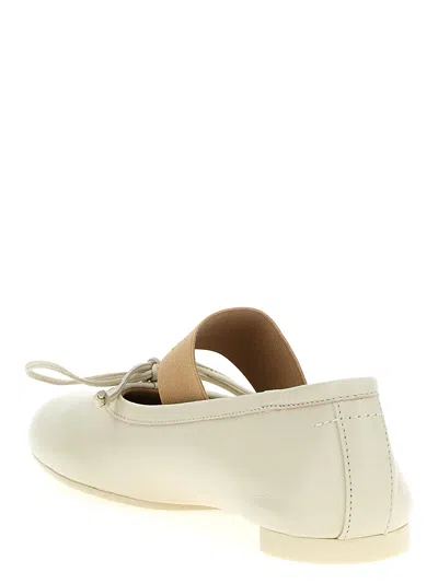 Mm6 Maison Margiela Mm6 By Maison Margiela Anatomical Ballerina In White