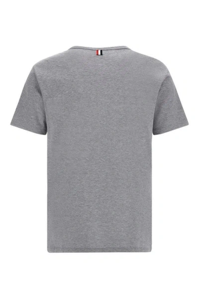 Thom Browne Oversized Short Sleeves T-shirt In Grey