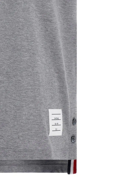 Thom Browne Oversized Short Sleeves T-shirt In Grey