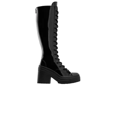 Pre-owned Converse Wmns Chuck 70 De Luxe Heel Xx Platform High 'triple Black Patent'