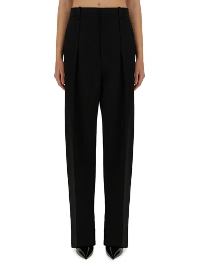Bottega Veneta Wool Trousers In Black