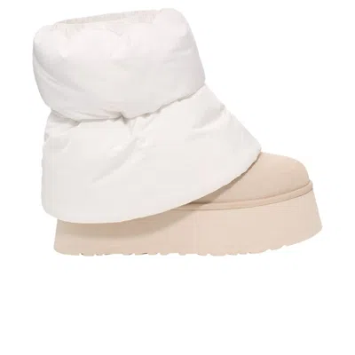 Pre-owned Ugg Wmns Classic Mini Dipper Puffer 'white Ceramic'