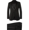GIORGIO ARMANI Black Slim-Fit Silk-Trimmed Virgin Wool Tuxedo