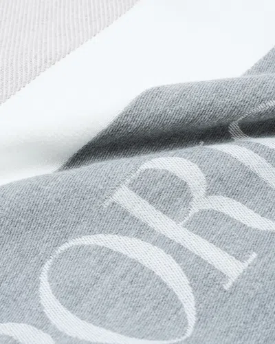 Emporio Armani Stole With Stripes And Fringed Edges In Multi