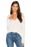 Theory Adrianna Cashmere V-neck Sweater In Ivory