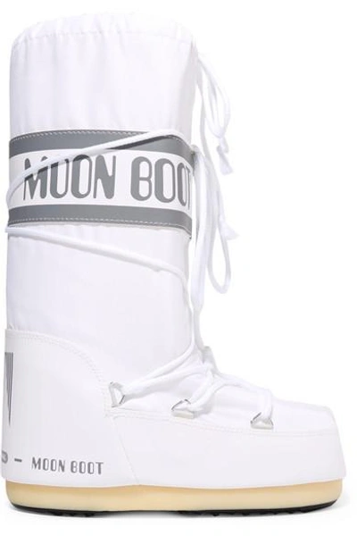 Shop Moon Boot Shell And Faux Leather Snow Boots