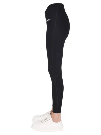 Shop Jil Sander Logo Print Leggings