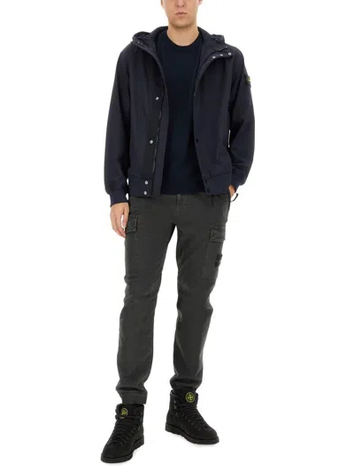 Stone Island Blue Light Soft Shell-r E. Dye Technology Jacket