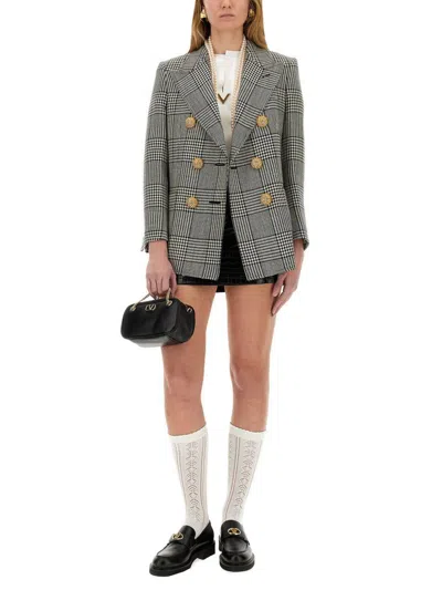 Valentino Garavani Houndstooth Double-breasted Jacket
