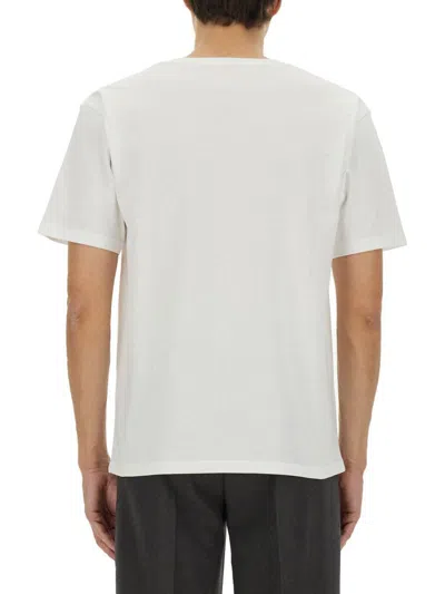 Valentino Mens Avorio Logo-print Crew-neck Cotton-jersey T-shirt