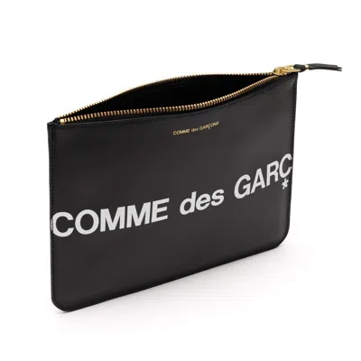 Comme Des Garçons Huge Logo Zipped Coin Wallet Accessories