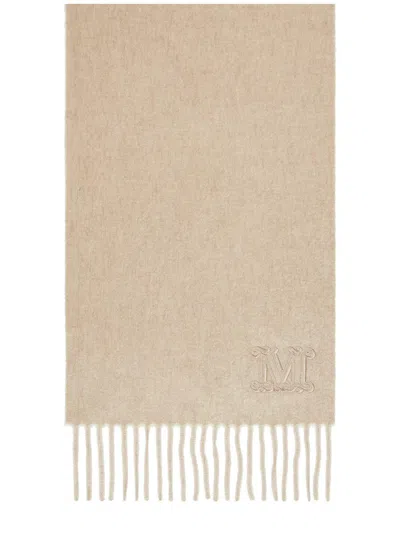 Max Mara Monogram-embroidered Cashmere Stole