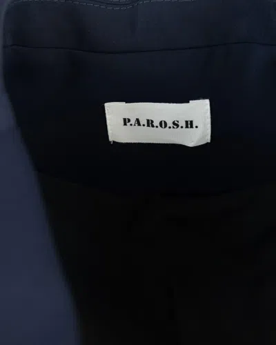 P.a.r.o.s.h P. A.r. O.s. H. Woman Blazer Midnight Blue Size M Polyester In Blue