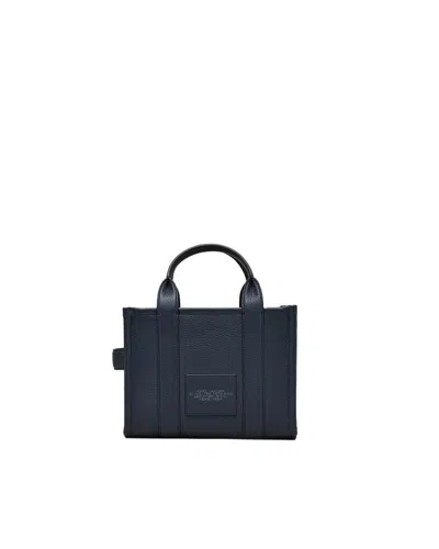 Marc Jacobs Borsa A Mano The Leather Small Tote Bag Blue Sea In Blue