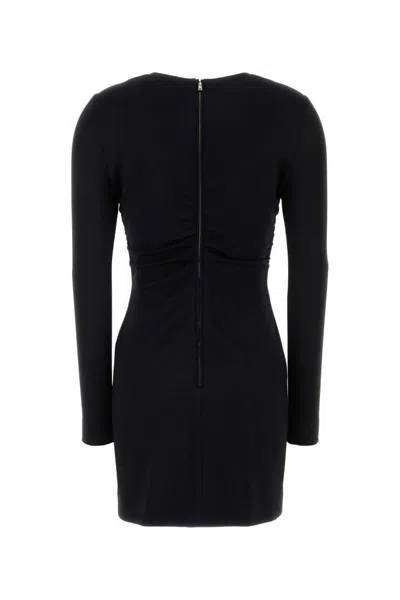 Dolce & Gabbana Short Milano Rib Dress With Dg Logo