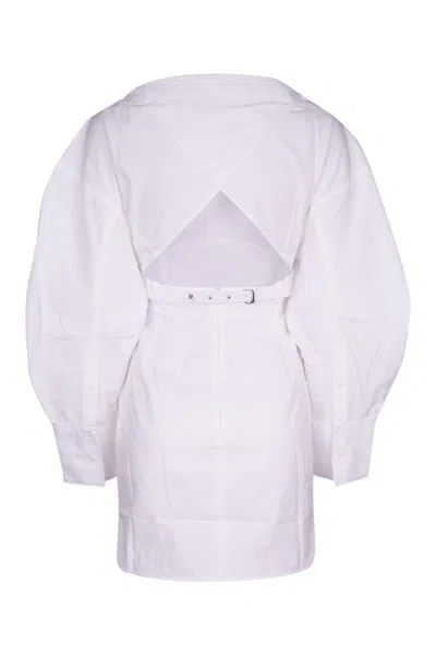 Jacquemus La Casaco Long Sleeve Cotton Shirtdress