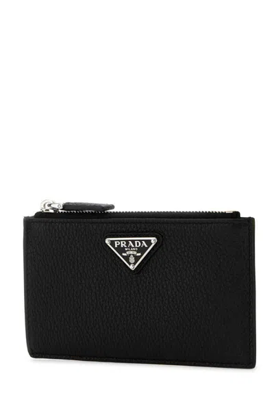 Prada Textured Leather Card Holder