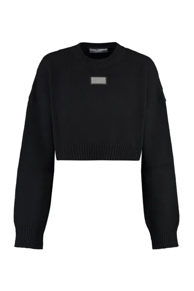 Dolce & Gabbana Wool And Cashmere Cropped Pullover