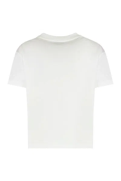 Apc A.p.c. Unisex Boxy T-shirt In Organic Cotton White Short Sleeves Women