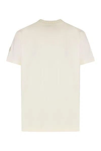 Moncler Cotton Crew-neck T-shirt In White