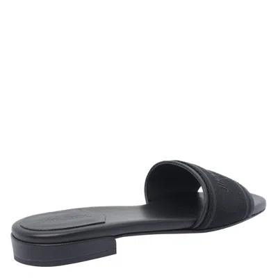 Jimmy Choo Round Toe Leather Sandals