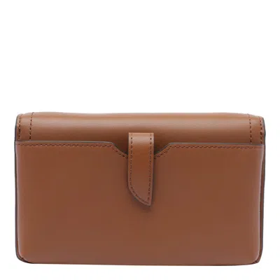 Michael Kors Extra-small Heather Bag In Brown Leather
