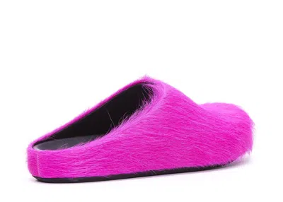 Marni Pink Fussbett Sabot Slip-on Loafers In Pink