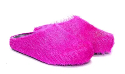 Marni Pink Fussbett Sabot Slip-on Loafers In Pink