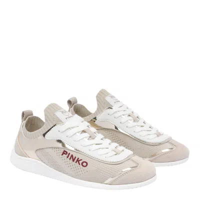 Pinko Reby Low-top Sneakers In Neutral