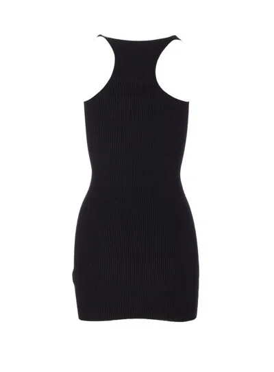 Amiri Ma Embroidered Ribbed Racerback Mini Dress