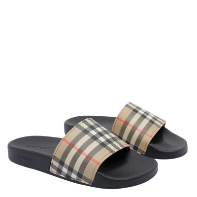Burberry Furley Vintage Check Slide Sandals