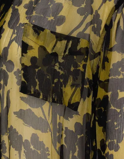 Victoria Beckham Floral Pattern Pyjama Shirt With Chest Pocket