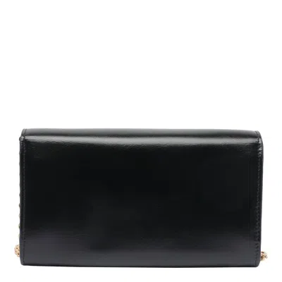 Chloé Iconic Flap Wallet On Chain In Shiny Calfskin