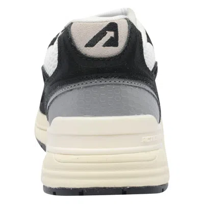 Autry Hyperway Black Low Top Sneakers With Logo Patch On Tongue And Side In Suede And Mesh Woman In Black