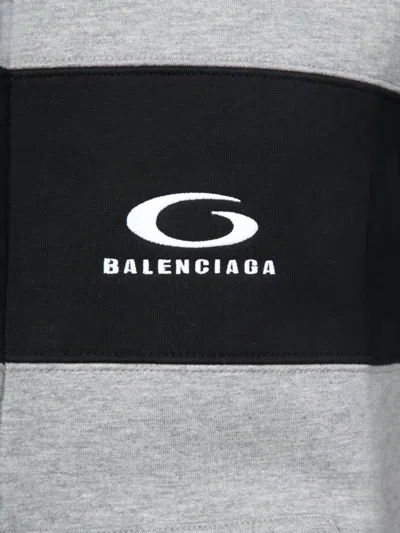 Balenciaga Jersey Hoodie Sweatshirts Grey In Gray
