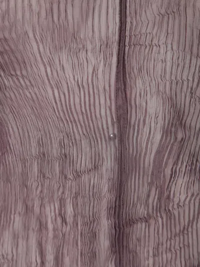 Issey Miyake Brown Twist Chiffon Top