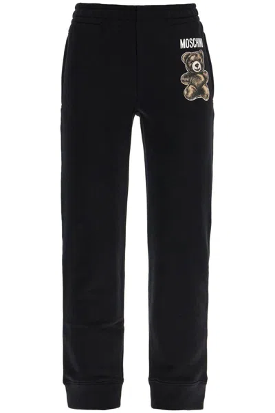 Moschino Teddy Bear Jog In Black