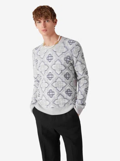 Shop Casablanca Monogram Knit Sweater